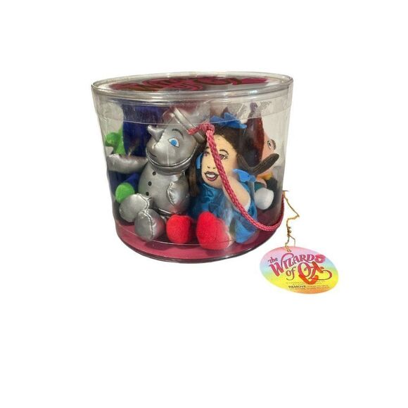 Other - NOS Wizard of Oz Sells-Floto Miniature Plush Dolls in Plastic Tub w/ Tag